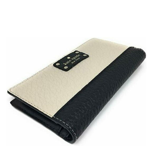 ✨ Kate Spade  Bay Street Stacy Large Slim pebble leather Bifold Wallet - NWT ✨️ - Picture 5 of 6